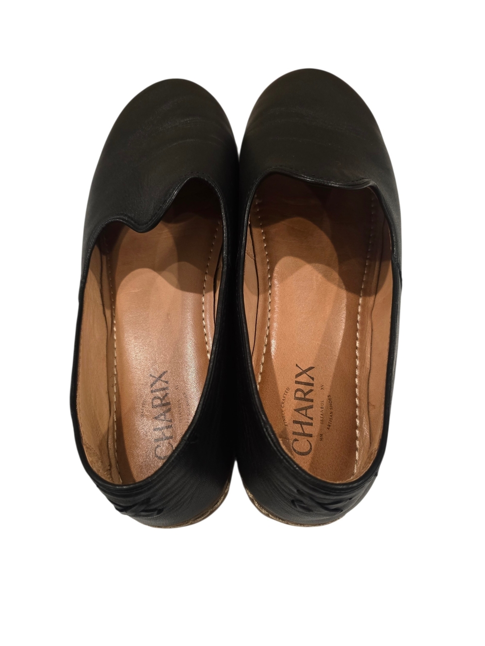 Charix Classic Black Slip-On Leather Loafers Size 42 - Picture 6 of 8